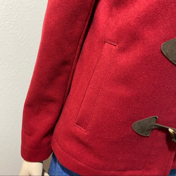 Gap Red Toggle Button Pea Coat - Picture 6 of 15